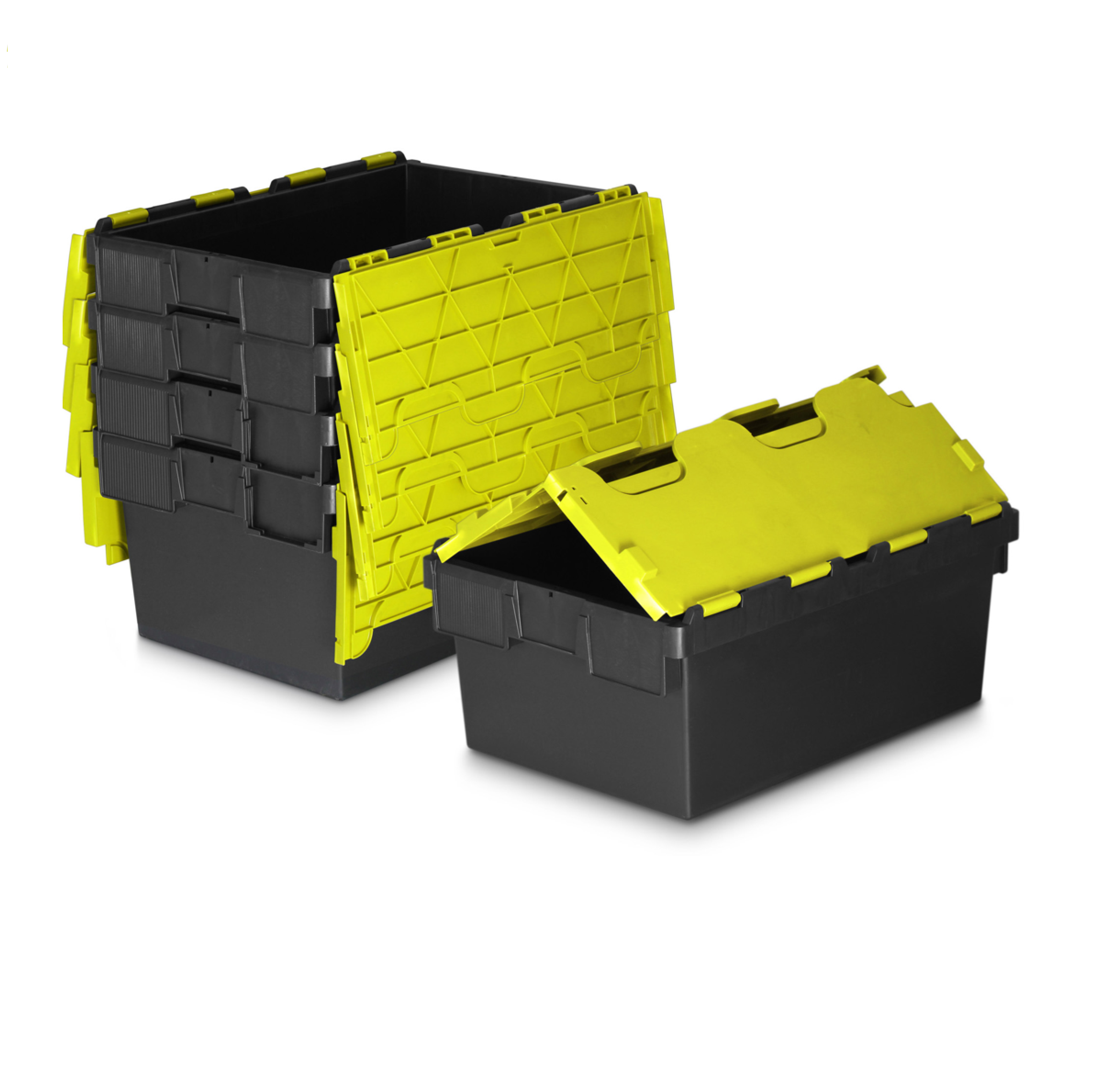 *Pallet of 80* 40L Attached Lid Container Original Totebox - (600 x 400 x 250h mm)